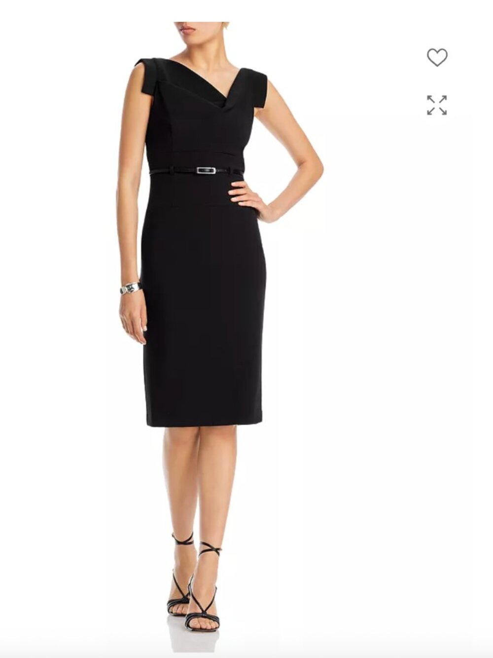 Black Halo Jackie Sheath Dress Black Size M $375 Excellent